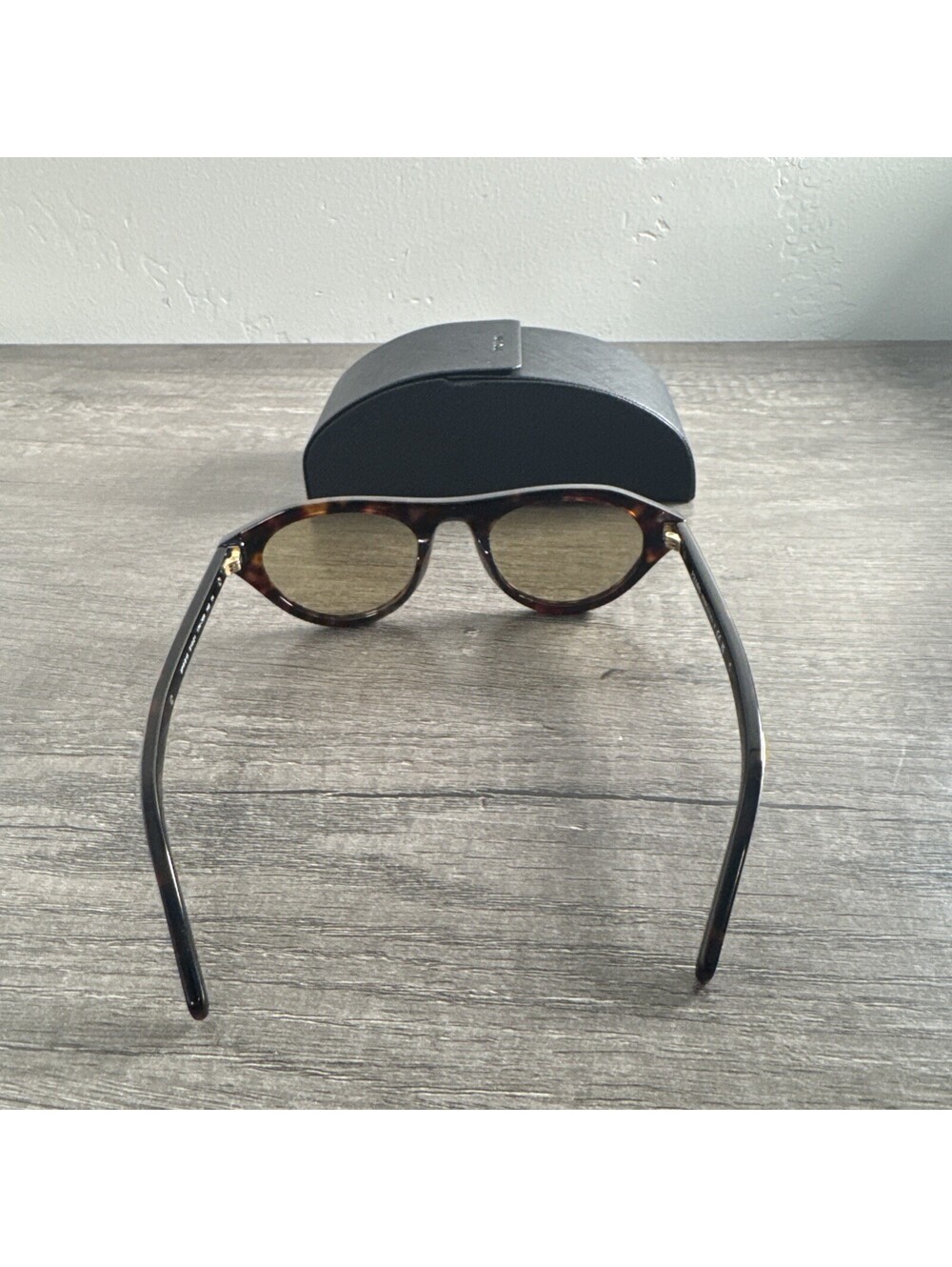 PRADA Sunglasses SPR B15 17N-70R Cat Eye Tortoise Gold 51-21-145 With Case - Picture 6 of 6